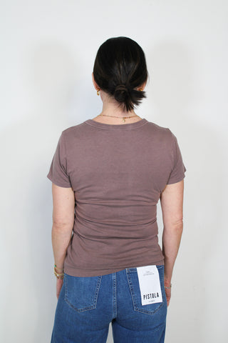 You Got It Washed Baby Tee- Deep Taupe