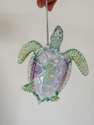 Irridescent Turtle Ornament