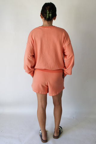 Greene Heathered Contrast Stitch Short