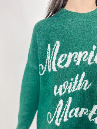 Merrier With a Martini Classic Crewneck Sweater