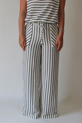 Zadie Ivory Striped Pant