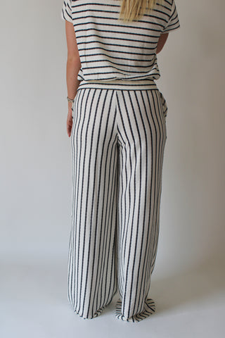 Zadie Ivory Striped Pant