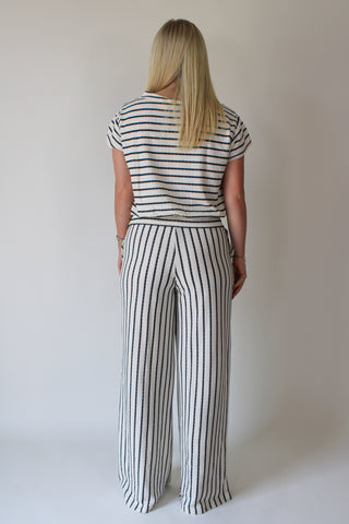 Zadie Ivory Striped Pant