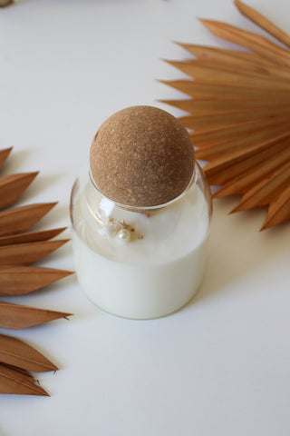 Round Cork Apothecary Candle - Salty Rouge