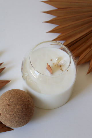 Round Cork Apothecary Candle - Salty Rouge