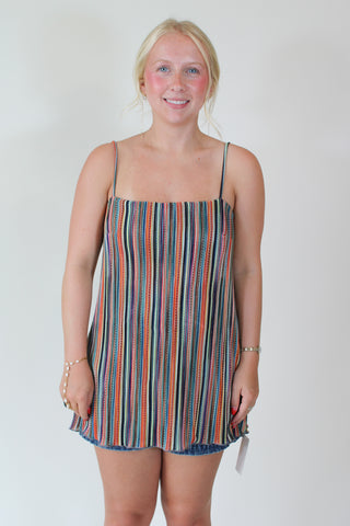 Abby Top - Sundown Stripe