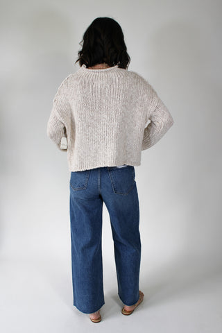 Lana Crop High Rise Ultra Wide Leg Jean - Cityscape