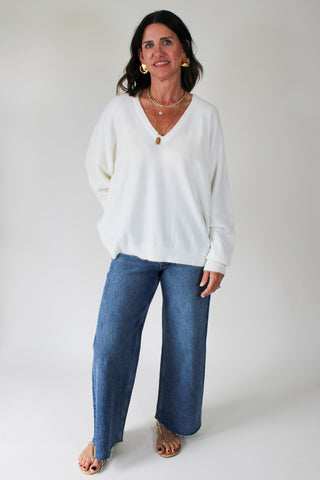 Anything Goes Sweater - Cream