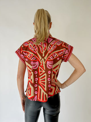 Poppy Pullover - Tribal Palm