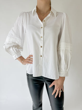 Oxford Top - White Cotton Poplin