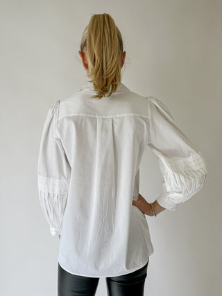 Oxford Top - White Cotton Poplin