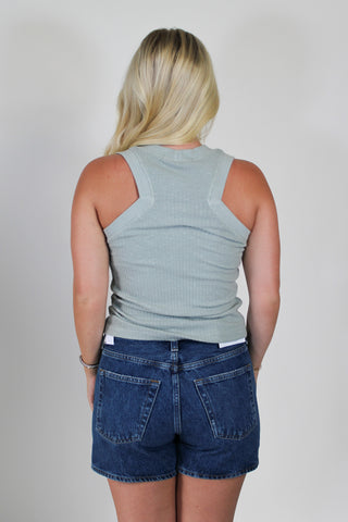 Player Racerback Rib Tank - Moonstone