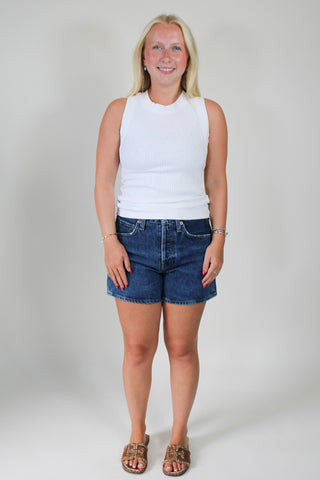 Player Racerback Rib Tank - White
