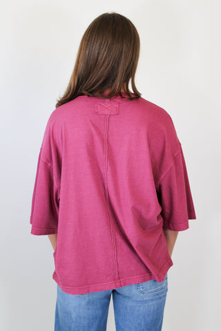 Perfect Oversized Tee - Glass Roses