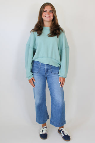Skyline Thermal Tee - Aqua