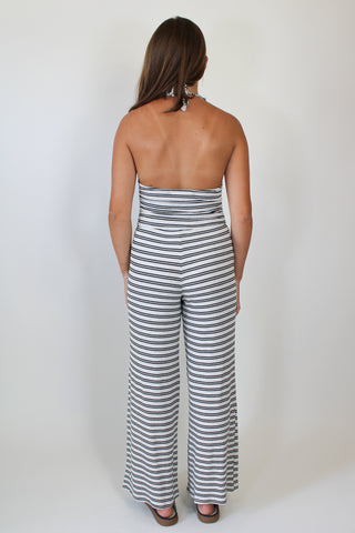 Goa Striped Halter Jumpsuit
