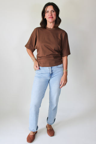 Veronica Kimono Sleeve Fitted Tee - Lindt
