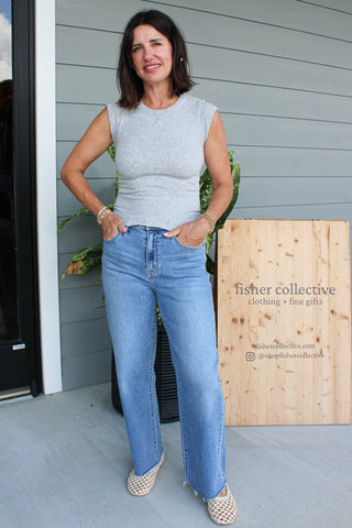 So Soft Seamless Baby Tee - Heather Grey
