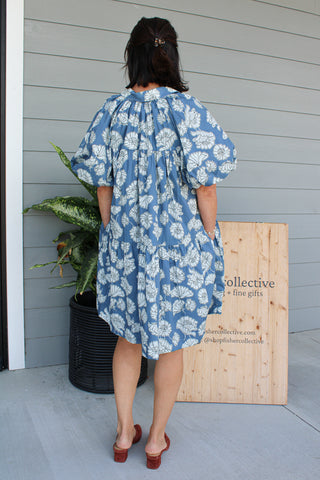 Block Print Mini Dress