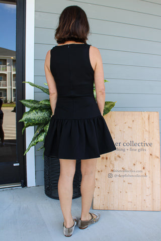 Anneliese Mini Dress - Black