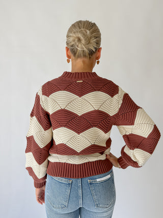 Kori Sweater | Terracotta / Ivory