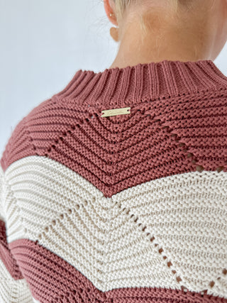 Kori Sweater | Terracotta / Ivory