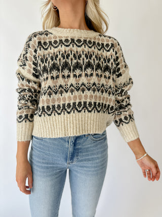 Faye Patterned Pullover Sweater