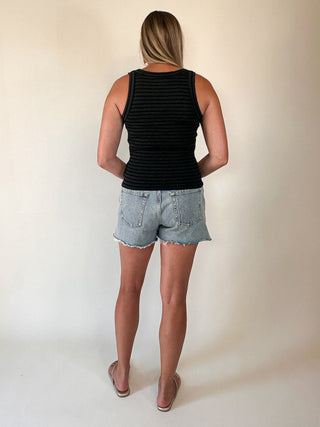 Anouk Scoop Neck Striped Tank