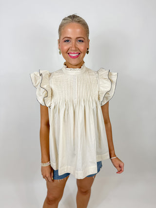 Shore Thing Ruffle Blouse