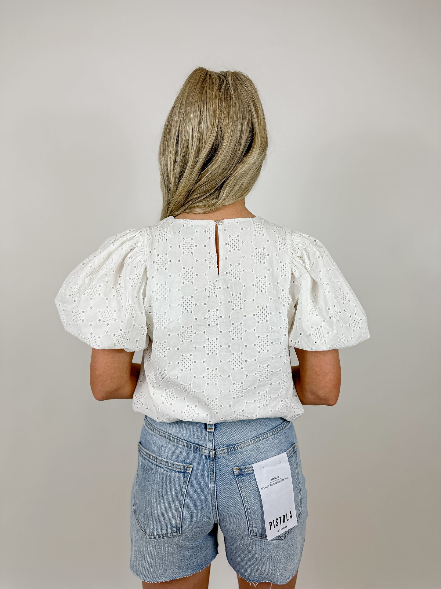 Lisette Eyelet Cotton Blouse