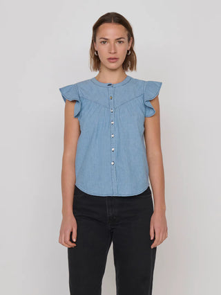 Lindsey Chambray Top