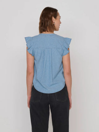 Lindsey Chambray Top