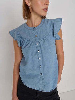 Lindsey Chambray Top