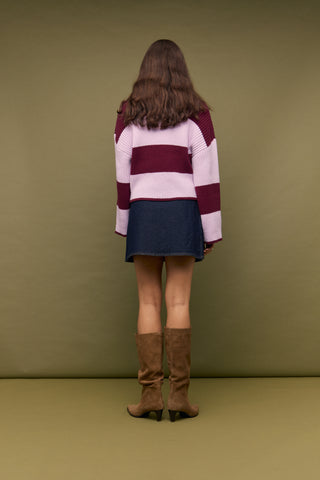 Freja Stripe Chunky Knit Sweater