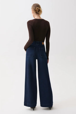 Lana High Rise Ultra Wide Leg Jean - Starstruck