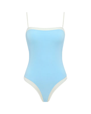 Tess One Piece - Sky Blue Cream