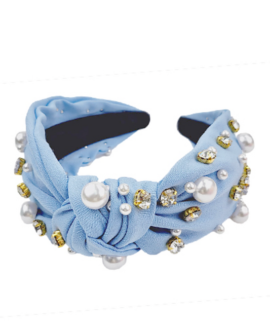 Pearl Crystal Studded Headband