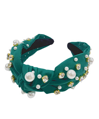 Pearl Crystal Studded Headband