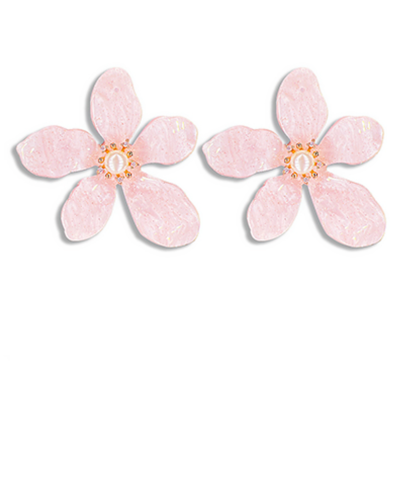 Light Pink Petal Earrings