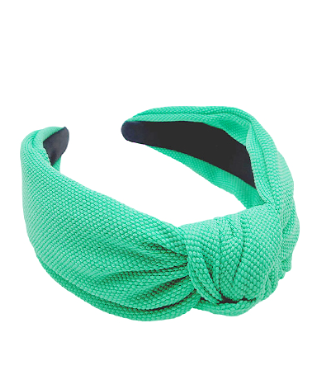 Green Knot Fabric Headband