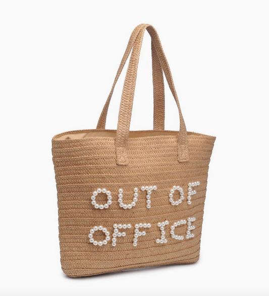 Out of office beach top bag