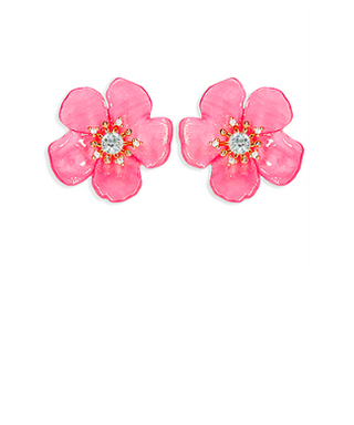 Fuchsia Petal Earrings