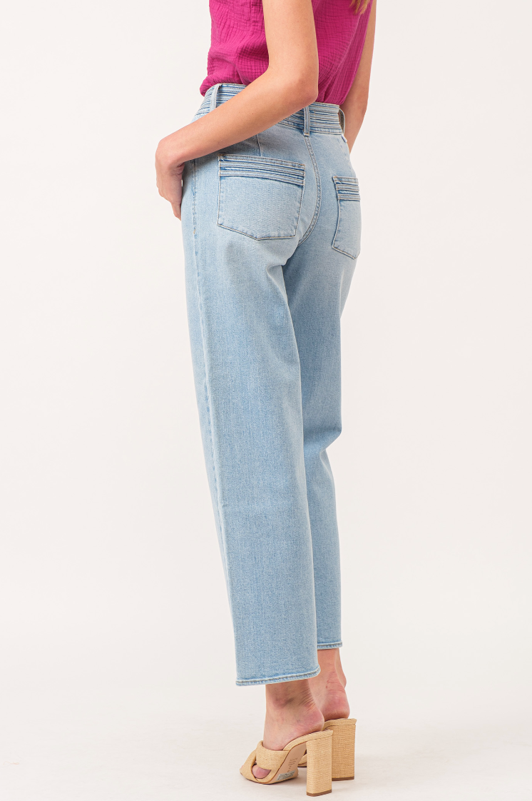 Holly Super High Rise Straight Jeans - Austin