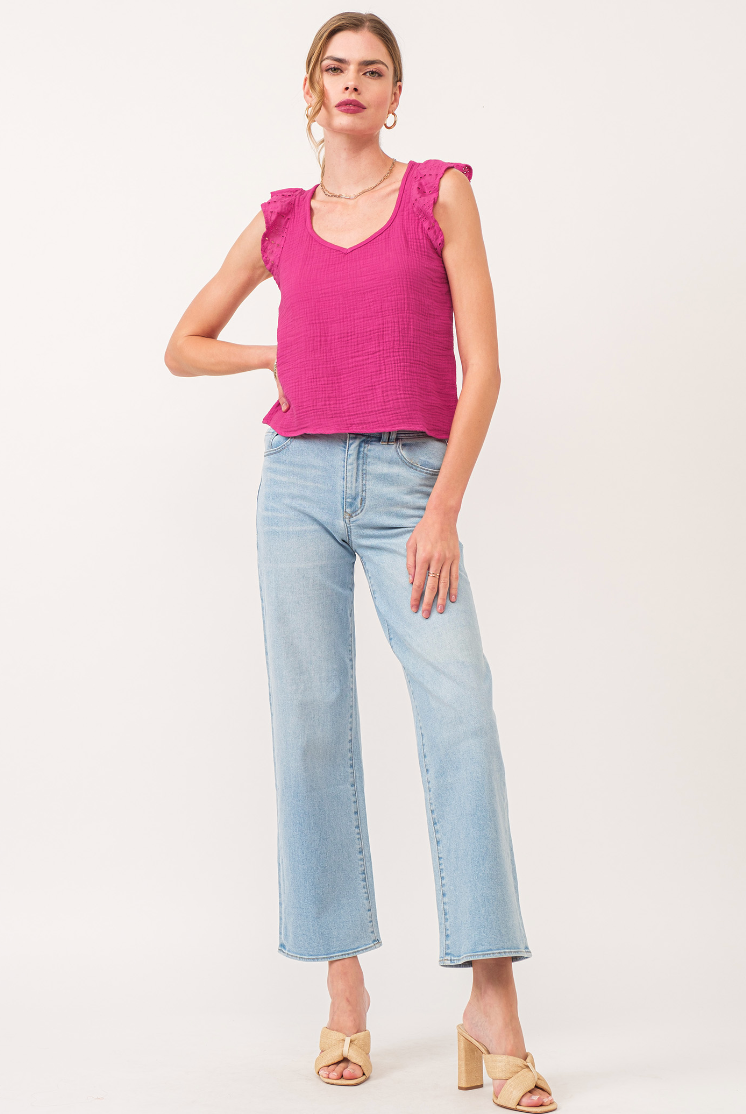 Holly Super High Rise Straight Jeans - Austin