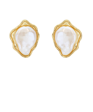 Pearl Oyster Earrings