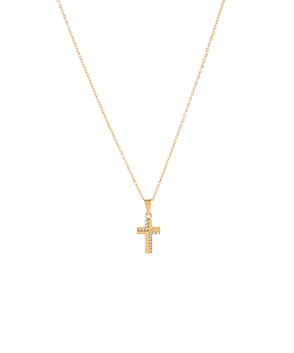 Pave Cross Pendant Necklace