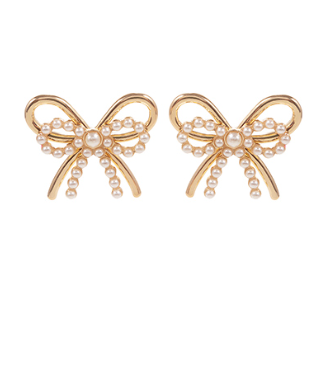 Double Bow Statement Earrings