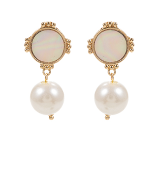 Pearl Drop MOP Earrings