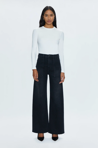 Penny Utility High Rise Wide Leg Denim - Collins