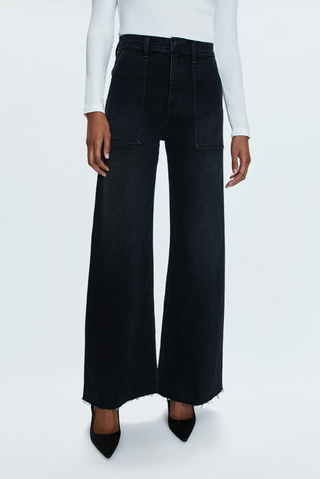 Penny Utility High Rise Wide Leg Denim - Collins